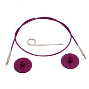 Knitpro kabel paars 40 cm