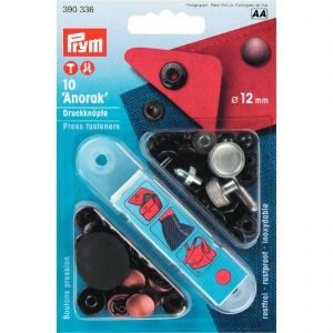 Prym 390336 – drukknopen “Anorak” Ø12mm – oudkoper