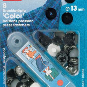 Prym 390421 – drukknopen “Color” Ø13mm – zwart