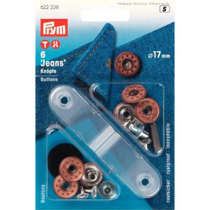 Prym 622238 – jeansknopen Ø17mm – oudbrons
