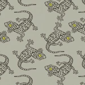 Tricot bedrukt met salamander