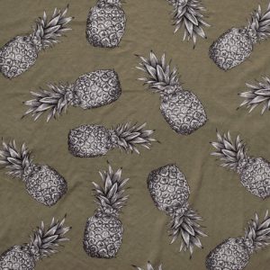 Viscose Nylon met ananasprint