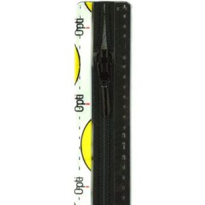 Opti S40 niet deelbare polyester rits met een "druppel" geverfde trekker. Perfect geschikt voor rokken, jurken, bloezen en home deco artikelen.