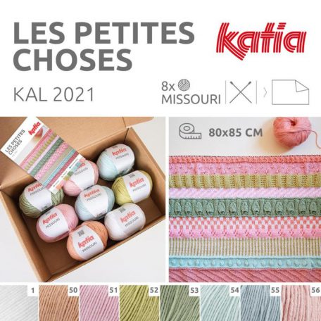 Katia Kit KAL-2021 Les Petites Choses met 8 bollen Katia Missouri