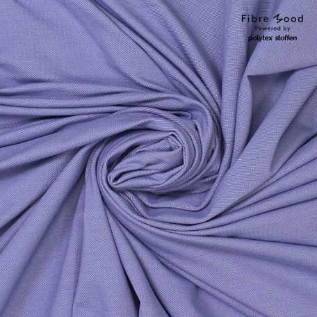 Fibre Mood stof organic denim look persian violet