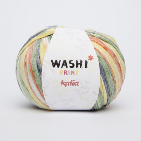 Katia Washi print een heerlijk zacht lintgaren met tie-dye effect