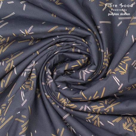 Fibre Mood Doris katoenen stof met een wild gestreepte print