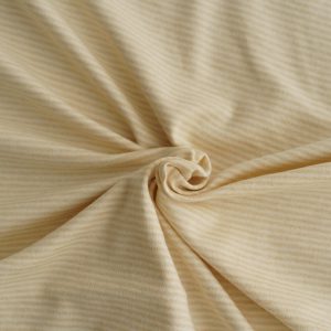 Katia Purest Cotton Stripes Ecru Brown interlock tricot van 100% biologische katoen
