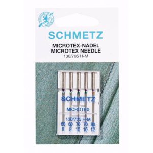Schmetz Microtex – 5 naalden – assorti dikte 60-70-80