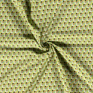 Viscose Poplin stof Abstract groen