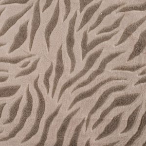 Cuddle Fleece Jacquard – Tiger – Sand
