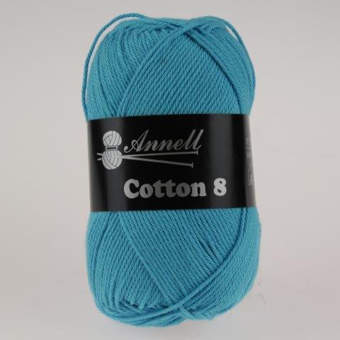 Annell Cotton 8 is een 100% katoenen brei- en haakgaren en uitermate geschikt voor het breien van baby en kinderkleding .