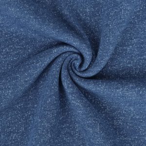Deze double face joggingstof in een stoere jeanslook kun je onder andere gebruiken voor het maken van kleding, babykleding, broeken, truien, hoodies en meer..