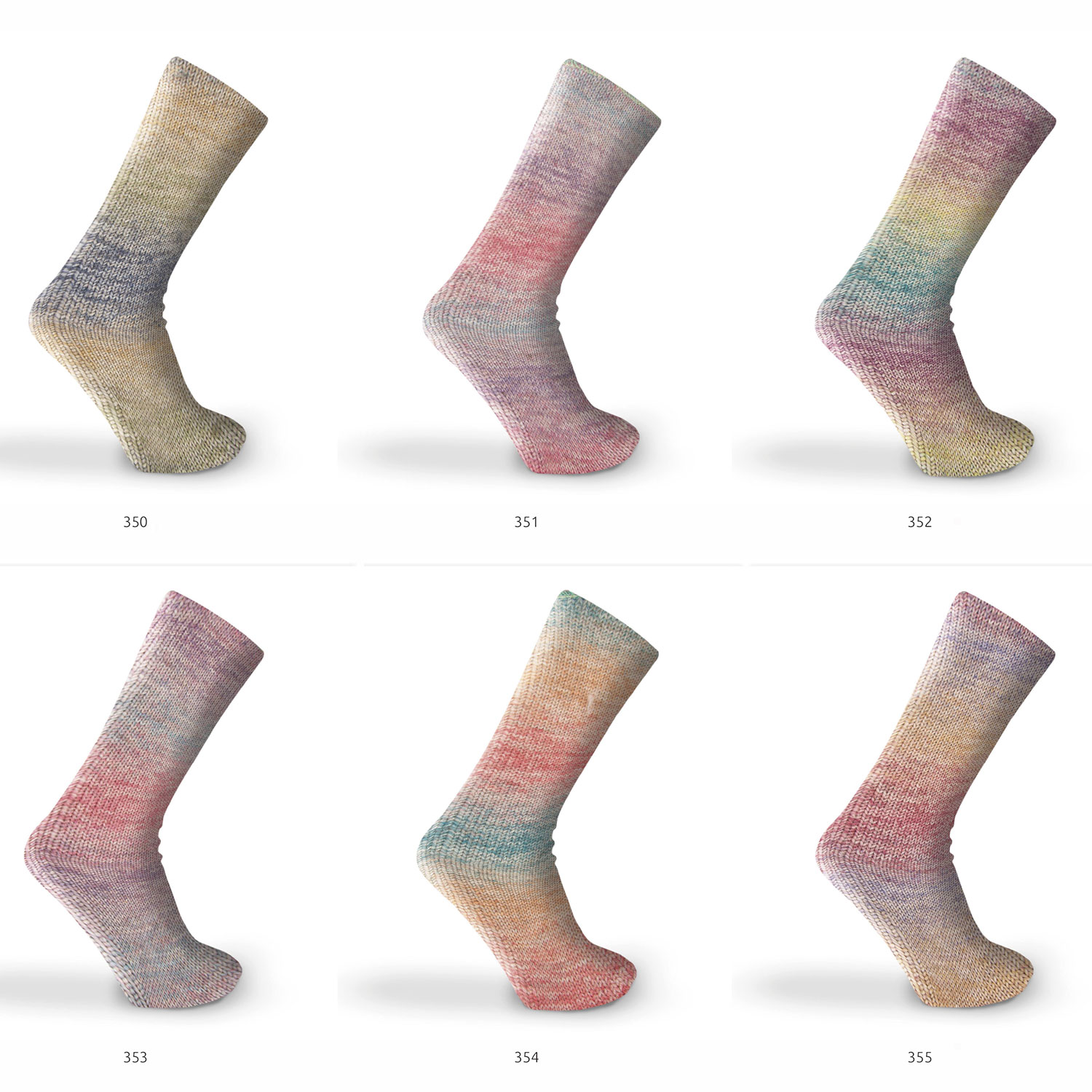 Katia Kaisla Socks & More is een luxe sokkengaren met een elegant en subtiel kleurverloop. Het is een heerlijke zachte mix van merinowol, alpaca en polyamide en verkrijgbaar in 6 prachtige kleurverlopen.