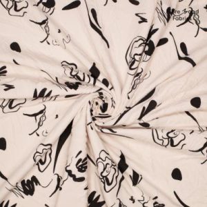 Fibre Mood Eve viscose stof met bloemenprint voor het maken van blouses, rokken, jurken en meer