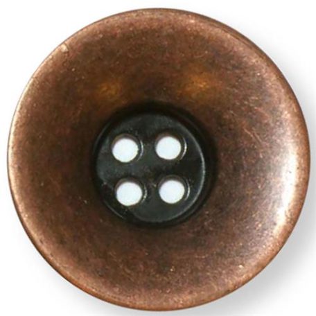 Knoop 15 en 18 mm metaal koperbleurig