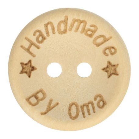 Deze houten knopen zijn té schattig om te weerstaan! Met de tekst ‘handmade with love’ geven uw gebreide creaties, kleding en tassen een persoonlijke tint.