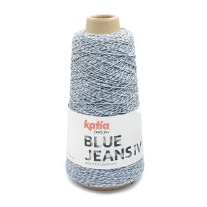 Katia Blue Jeans 100 % gerecycled jeans en ecologisch verantwoord. Perfect voor het breien van patchwork- of colorblock kleding!