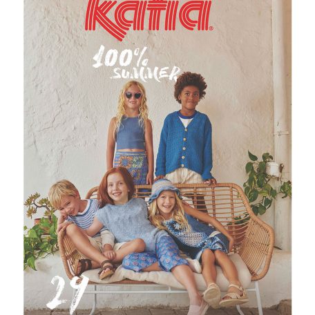 Laat je creativiteit de vrije loop met het tijdschrift Katia Kids 109 en brei unieke kledingstukken voor je kinderen in de zon op vakantie met vrienden