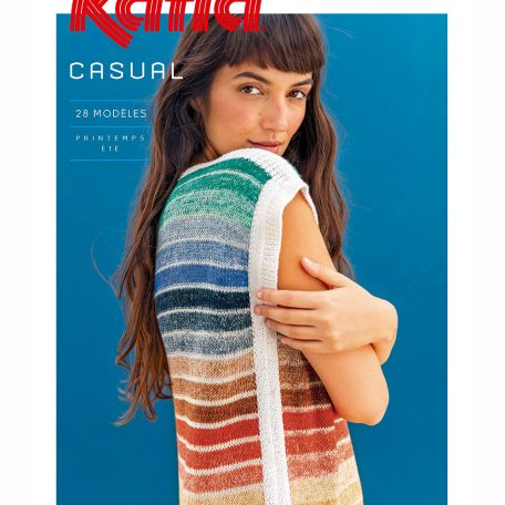 Ontdek het tijdschrift Katia Casual 116 voor diverse en leuke kledingstukken, zoals jurken, tops, zomertruien en zelfs macramé kledingstukken