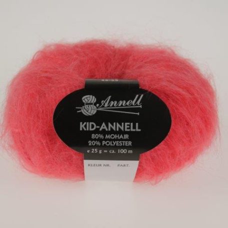 Kid-Annell is een langharige, zachte mohair die uiterst geschikt is voor het breien van de bekende oversized (Bernadette) vesten. Deze draad is ook mooi te combineren met andere draden en is geschikt voor het fijnere haakwerk.