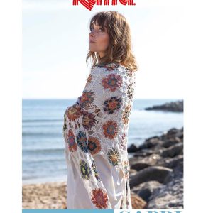 Katia haaktijdschrift met patronen voor een lekkere luchtige omslagdoek, dekens, kleurrijke kussens met prachtige dessins en kleurige mandala's.