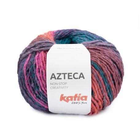 Katia Azteca heeft prachtige gemêleerde kleuren en maken ieder project uniek. Geschikt voor het breien of haken van een trui, vest, sjaal of muts.