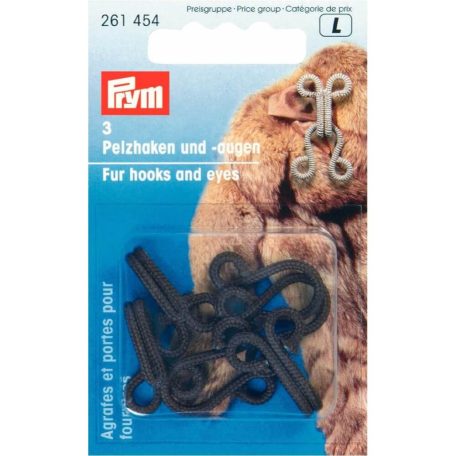 Prym bonthaken en ogen zijn handige sluitingen voor het werken met bont en imitatiebont. Ze zorgen dat je kledingstukken of accessoires stevig gesloten zijn.