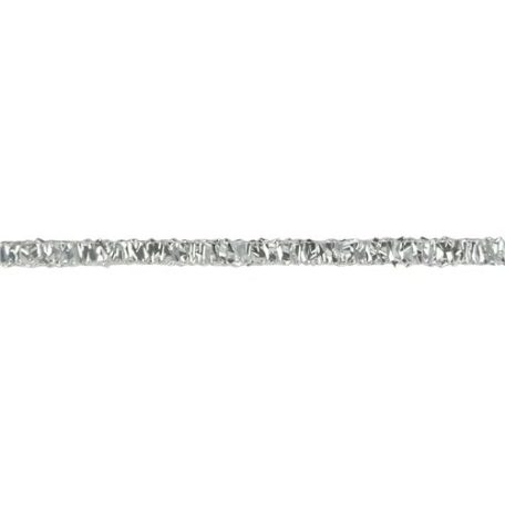 Deze elegante zilver band geeft een luxe uitstraling aan kleding, accessoires en meer. Perfect voor speciale gelegenheden!