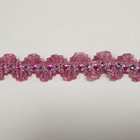 Deze elegante band met sprankelende strass-steentjes geeft een luxe uitstraling aan kleding, accessoires en meer. Perfect voor speciale gelegenheden!