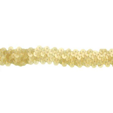 De elastisch paillettenband is een decoratieve en flexibele stofband versierd met pailletten. Ideaal voor het versieren van kleding, accessoires of creatieve projecten
