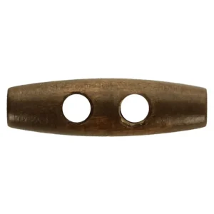 Deze knebels zijn gemaakt van natuurlijk hout en hebben een mooie donkere Een stijlvolle sluiting voor de klassieke duffelcoat.
