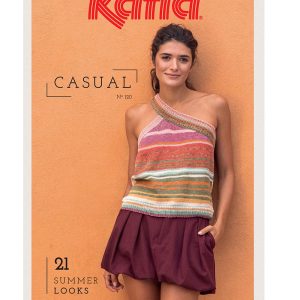 Perfect voor degenen die inspiratie zoeken in veelzijdige kledingstukken met stijlvolle details. Begin nu met het breien van je favoriete stukken voor de zomer van 2025 met Katia Casual 120!