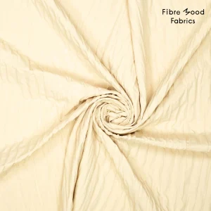 Deze geweven polyester katoen met 3D strepen wordt gebruikt voor Fibre Mood model Anica en is duurzaam gemaakt volgens de OEKO-TEX Standard 100.
