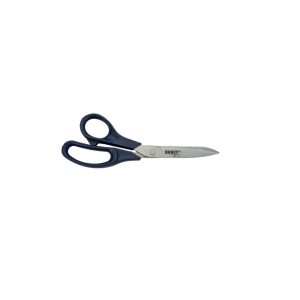 Linkshandige Coupeuseschaar 21 cm, Homeij, Adile. Bladen van AISI 420 mat roestvrij staal. Met donkerblauwe grepen van extra sterk nylon