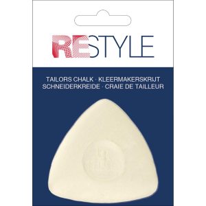 Wit kleermakerskrijt voor nauwkeurige markeringen op stof. Ideaal voor naaien, maatwerk en patroontekenen. Eenvoudig uitwasbaar en scherp aan te brengen.