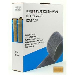 Op zoek naar duurzaam en veelzijdig klittenband? Dit 20 mm brede beige klittenband is perfect voor kleding, interieur, hobby en doe-het-zelfprojecten.
