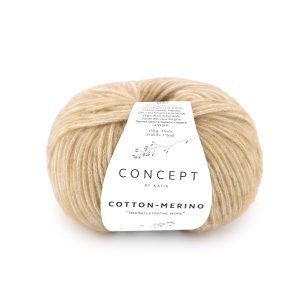 Katia Concept Cotton Merino is een heerlijk combinatiegaren van katoen en heel licht merinogaren en in schitterende pastelkleuren.