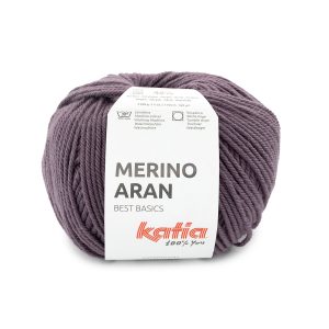 Katia Merino Aran is gemaakt van Merino wol en acryl. Het garen is sterk, zacht en fijn om mee te breien of haken. Bestel online=snel geleverd