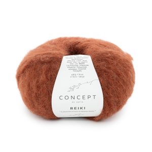 Katia Reiki is een luxueuze garen op basis van Superfine Alpaca en is verkrijgbaar in effen en veelkleurige kleuren die perfect te combineren zijn.