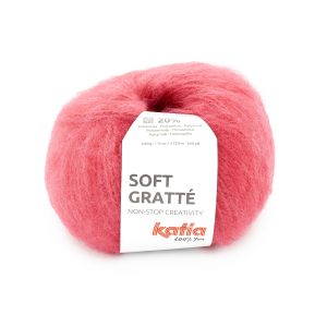 Katia Soft Gratté is een acryl-polyamide garen met een licht pluizig effect. Het garen is superlicht van gewicht en geschikt voor vesten, truien en sjaal.