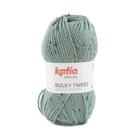 De Katia Bulky tweed is volumineus garen van 80% acryl, 15 % wol en 5% viscose met gespikkeld tweed effect onmisbaar in basispatronen voor zowel kinderen als volwassenen.