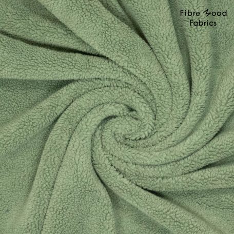 Deze polyester Teddystof stof wordt gebruikt voor Fibre Mood model Raya en is duurzaam gemaakt volgens de OEKO-TEX Standard 100.