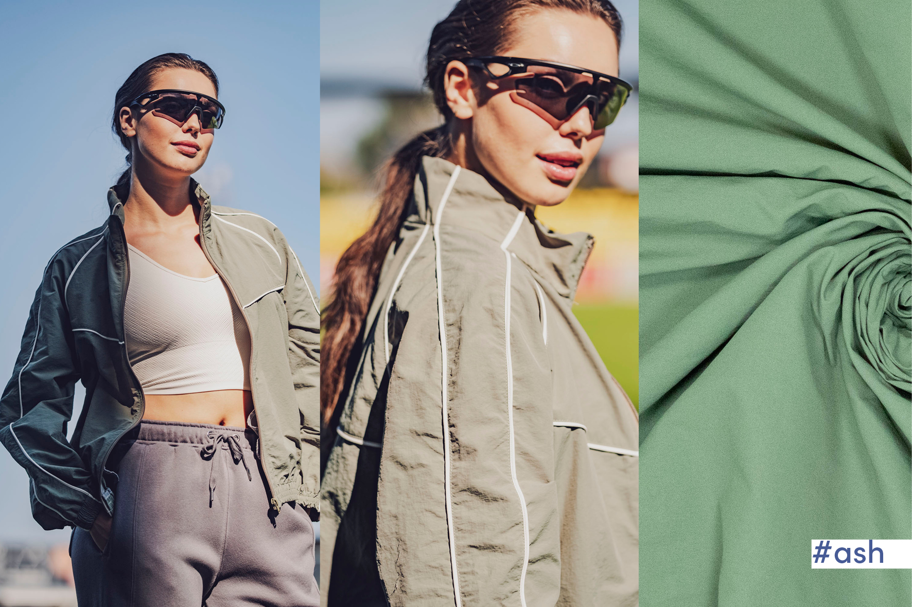 Ontdek de Fibre Mood Ash-Dyron-raya sport en outdoor stof. Ideaal voor sport en outdoor activiteiten: waterafstotend, comfortabel en stijlvol.