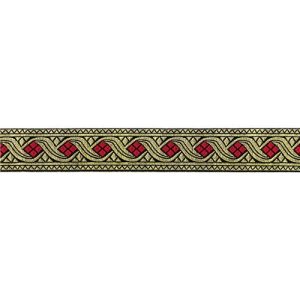 Maak je eigen Sinterklaas tabbert, mijter of rode stola van velours en versier het met dit speciale Sinterklaasband. Het band van 30 mm breed.