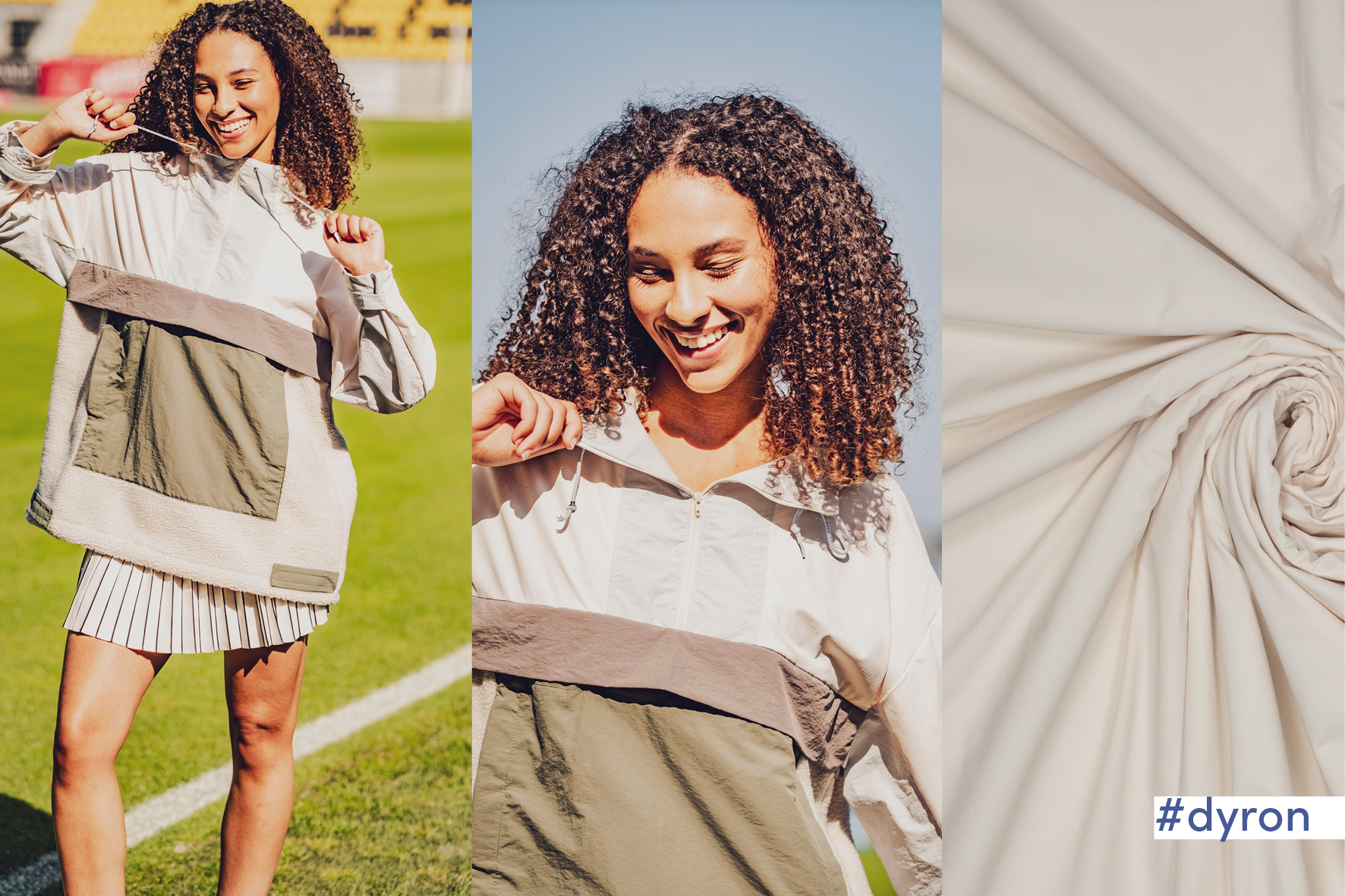 Deze waterdichte ribstop wordt gebruikt voor Fibre Mood modellen Dyron en Raya en is duurzaam gemaakt volgens de -OEKO-TEX Standard 100. Geschikt voor sport- en vrijetijdskleding, zoals shirts en outdoor kleding