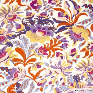 Deze Katia Purple Rights viscose van 95% viscose en 5% elastaan is het perfect voor het naaien van jurken, T-shirts en blouses met een elegante drapering