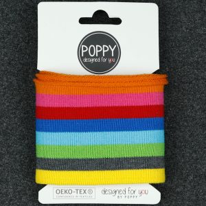 Poppy - Cuffs boordstof strepen - multi