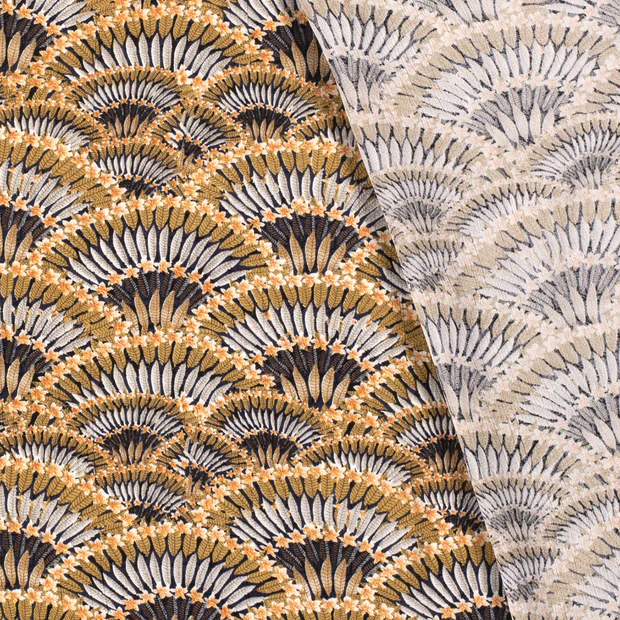 Borken Crêpe Abstrakt - marine - Afbeelding 2