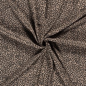 Borken Crêpe - vlekken beige/zwart